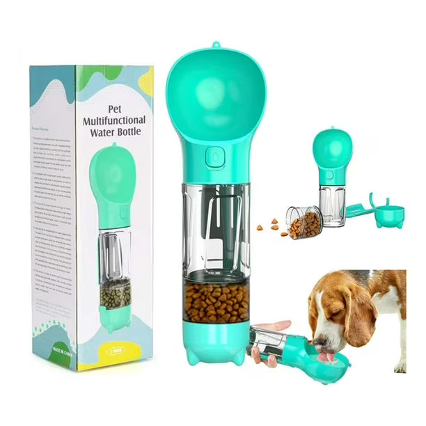 Botella De Agua Para Mascota 4 en1